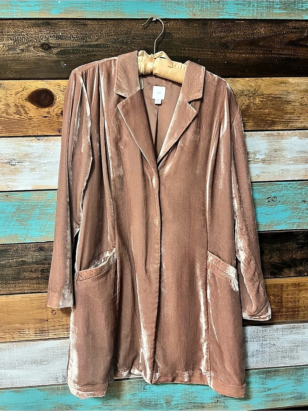 J. Jill Velvet Blazer in Dusty Rose Size MP